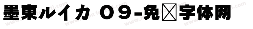 墨東ルイカ ０９字体转换